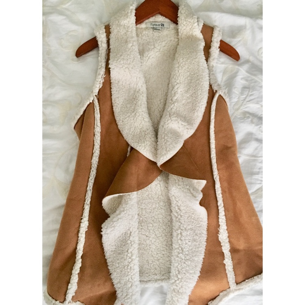 Faux Sheepskin Vest
